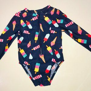 Old Navy 2T Longsleeve Rashguard Bathing Suit